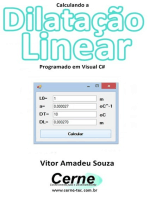 Calculando A Dilatação Linear Programado Em Visual C#