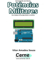 Apresentando Uma Lista De Potências Militares Com Display Lcd Programado No Arduino