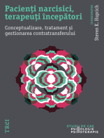 Pacienti narcisici, terapeuti incepatori: Conceptualizare, tratament si gestionarea contratransferului