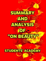 Summary and Analysis of "On Beauty"