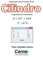 Calculando A Área E Volume De Um Cilindro Programado Em Visual Basic