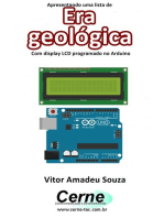 Apresentando Uma Lista De Era Geológica Com Display Lcd Programado No Arduino