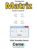 Transposta De Matriz Usando O Visual C#