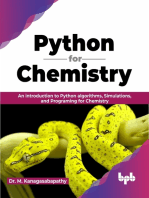 Python for Chemistry: An introduction to Python algorithms, Simulations, and Programing for Chemistry (English Edition)