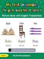 My First Indonesian Things Around Me at School Picture Book with English Translations
