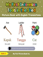 My First Indonesian Tools in the Shed Picture Book with English Translations