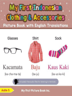 My First Indonesian Clothing & Accessories Picture Book with English Translations: Teach & Learn Basic Indonesian words for Children, #9