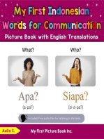 My First Indonesian Words for Communication Picture Book with English Translations: Teach & Learn Basic Indonesian words for Children, #18