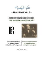 (spiral) 28 Preludes For Solo Viola (28 Prelúdios Para Viola Só): Complete Scores Transcribed By Dr Zoltan Paulinyi In English And Portuguese (partituras Transcritas Em Inglês E Português Por Dr. Zoltan Paulinyi)