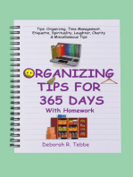 Organizing Tips for 365 Days: With Homework