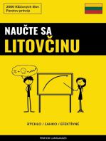 Naučte sa Litovčinu - Rýchlo / Ľahko / Efektívne: 2000 Kľúčových Slov