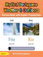 My First Portuguese Weather & Outdoors Picture Book with English Translations