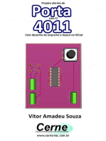 Projeto Alarme De Porta Com O Ci 4011 Com Desenho De Esquema E Layout No Kicad