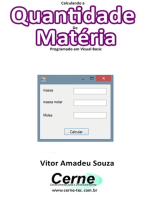 Calculando A Quantidade De Matéria Programado Em Visual Basic