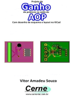 Projeto De Ganho De Potência Na Saída Do Aop Com Desenho De Esquema E Layout No Kicad