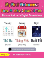 My First Vietnamese Days, Months, Seasons & Time Picture Book with English Translations: Teach & Learn Basic Vietnamese words for Children, #16