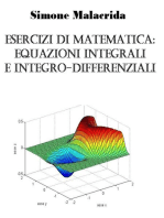 Esercizi di matematica: equazioni integrali e integro-differenziali