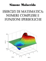 Esercizi di matematica: numeri complessi e funzioni iperboliche