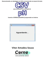 Desenvolvendo Um Datalogger Em Vc# E Armazenando No Arquivo Formato Csv Para Monitorar Concentração De Ph Usando O Esp8266 (nodemcu) Programado No Arduino