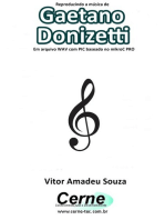 Reproduzindo A Música De Gaetano Donizetti Em Arquivo Wav Com Pic Baseado No Mikroc Pro