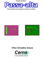 Projeto De Filtro Passa-alta Com Desenho De Esquema E Layout No Kicad