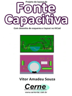 Projeto De Layout De Fonte Capacitiva Com Desenho De Esquema E Layout No Kicad