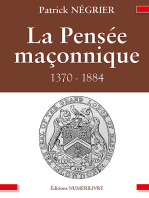 La Pensée maçonnique: 1370-1884