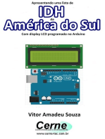 Apresentando Uma Lista De Idh Da América Do Sul Com Display Lcd Programado No Arduino
