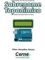 Apresentando Uma Lista Com Exemplos De Sobrenome Por Toponímico Com Display Lcd Programado No Arduino