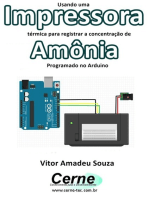 Usando Uma Impressora Térmica Para Registrar A Concentração De Amônia Programado No Arduino