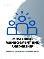 Mastering Management and Leadership: Leading High-Performing Teams
