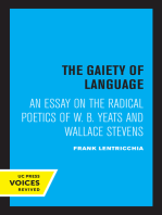 The Gaiety of Language: An Essay on the Radical Poetics of W. B. Yeats and Wallace Stevens