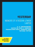 Yesterday: Memoirs of a Russian-Jewish Lawyer