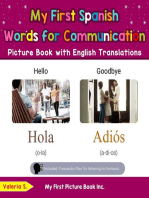 My First Spanish Words for Communication Picture Book with English Translations