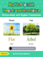 My First Spanish Things Around Me in Nature Picture Book with English Translations: Teach & Learn Basic Spanish words for Children, #15