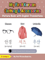 My First Korean Clothing & Accessories Picture Book with English Translations