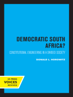 A Democratic South Africa?: Constitutional Engineering in a Divided Society