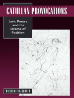 Catullan Provocations: Lyric Poetry and the Drama of Position