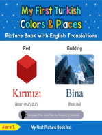 My First Turkish Colors & Places Picture Book with English Translations
