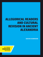 Allegorical Readers and Cultural Revision in Ancient Alexandria