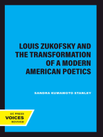 Louis Zukofsky and the Transformation of a Modern American Poetics
