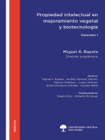 Propiedad intelectual en mejoramiento vegetal y biotecnología - Volumen I