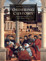 Ordering Customs: Ethnographic Thought in Early Modern Venice
