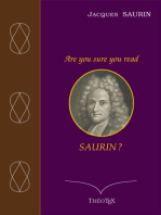 Are you sure you read Saurin ?: Vingt Sermons