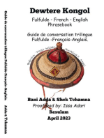 Dewtere Kongo : Fulfulde - French - English Phrasebook: Guide de conversation trilingue Français-anglais-fulfulde.