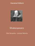 Shakespeare: Die Sonette - Letzte Worte