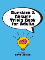 Question & Answer Trivia Book for Adults