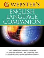 Webster's English Language Companion: English language guidance and communicating in English (US English)