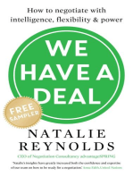 We Have a Deal – FREE SAMPLER: How to Negotiate With Intelligence, Flexibility and Power