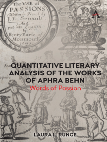 Quantitative Literary Analysis of the Works of Aphra Behn by Laura ...